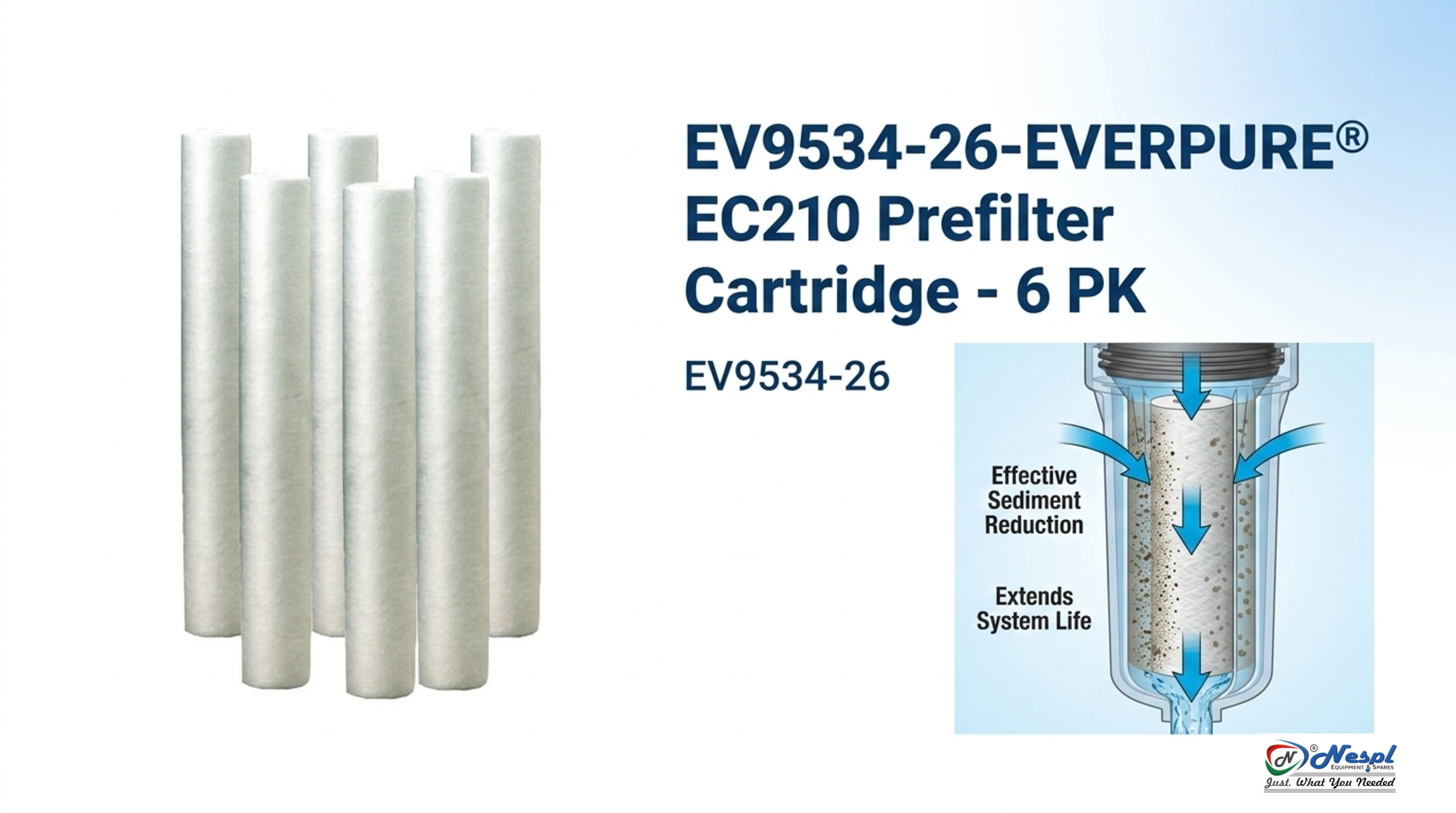 EV9534-26 EVERPURE EC210 Prefilter Cartridge