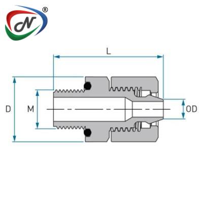 Male Barb Block Connector (with O-Ring)